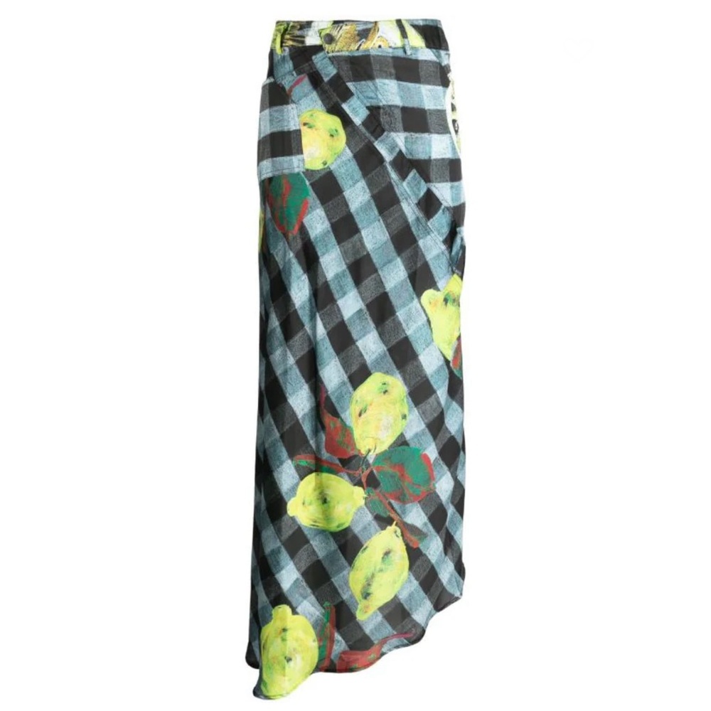 ISO Ottolinger lemon asymmetric skirt
